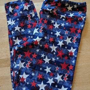 Lularoe Stars and Stripes TC Leggings